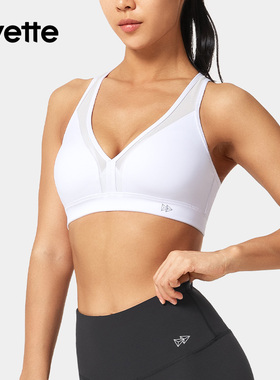 Yvette|薏凡特 V领内衣女交叉肩带美背款运动健身文胸 E100325A01