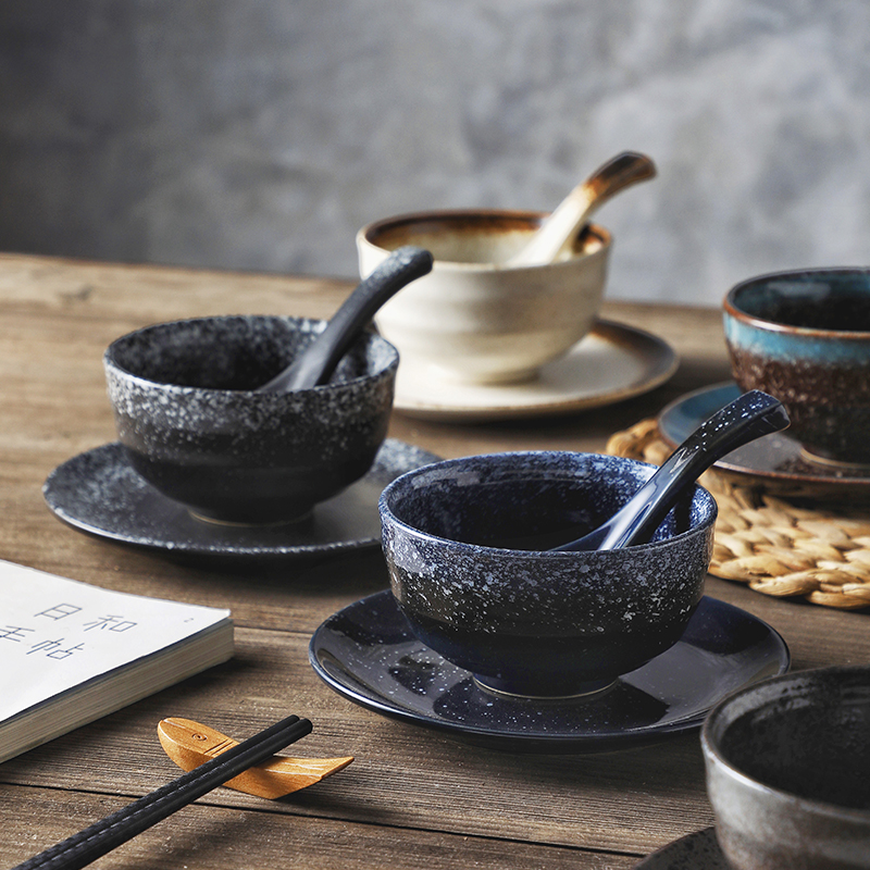 日式陶瓷器组合单人吃饭餐厅碗盘