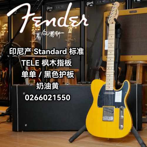 Fender芬德Indonesia印芬Standard标准系列TELE 奶油黄电吉他