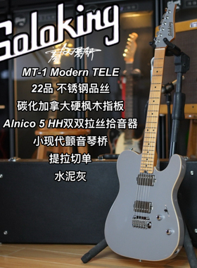 Soloking 索罗肯 MT-1 Modern tele HH 22品水泥灰色电吉他