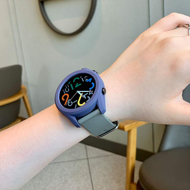 适用华为gt3表带gt2/ECG款硅胶watch 3pro保时捷款荣耀magic 2022全新撞色设计42/46mm配件新款全包保护壳膜属于什么档次？