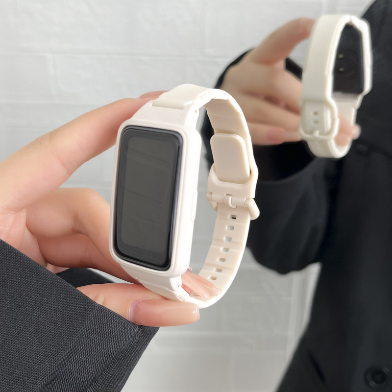 适用华为手环7表带硅胶智能8运动手环6pro通用nfc版车线腕带新款时尚荣耀6/7女生个性手表带男创意替换七八代怎么看?