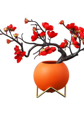 家居客厅仿真陶瓷盆栽