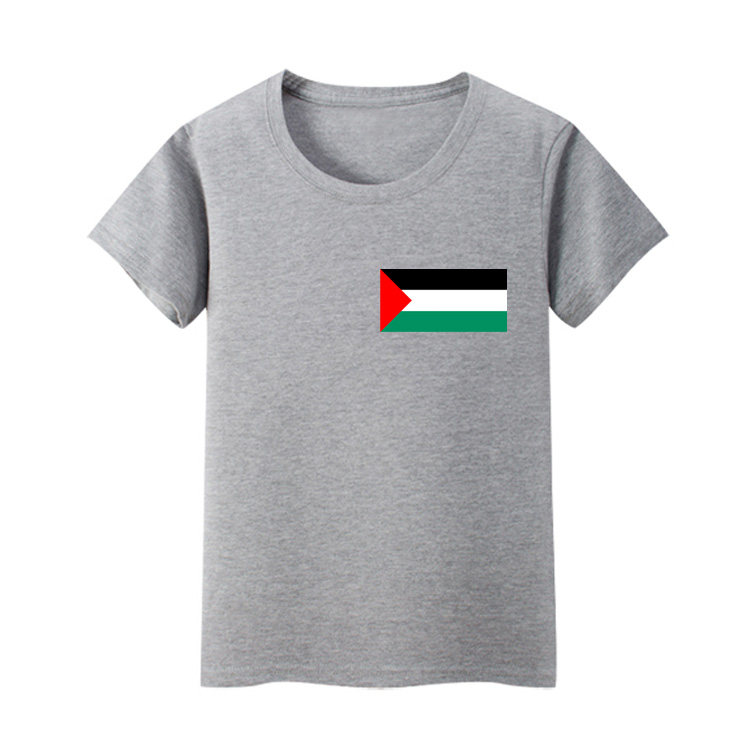 巴勒斯坦国旗t恤1年级2儿童3男女童4短袖5学生6岁班级7活动8衣服9