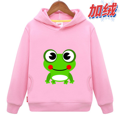 可爱小青蛙粉红色加厚纯棉童装