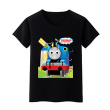 小火车童装 托马斯男童短袖2023女童 纯棉 儿童夏款半袖T恤 上衣