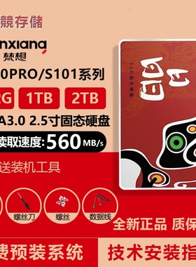 梵想S100PRO固态硬盘SATA接口长江存储笔记本台式机SSD512G1TB2TB
