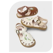 女孩软底防滑宝宝刺绣鞋 女童包头凉鞋 新款 2026夏季 国风 儿童公主鞋