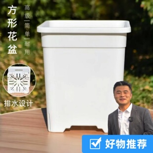 方形花盆多孔透气花卉蔬菜育苗盆耐用大口径皮实控根