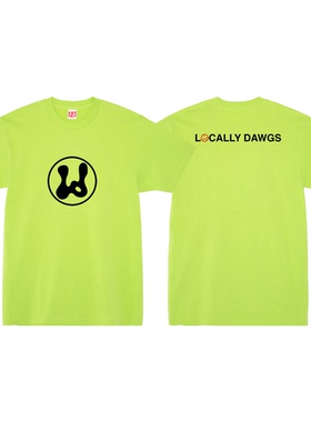 Locally Dawgs全棉宽松印花短袖