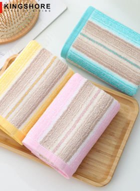 金号纯棉家用成人男女洗脸毛巾全棉情侣洗澡面巾柔软吸水GA1085A