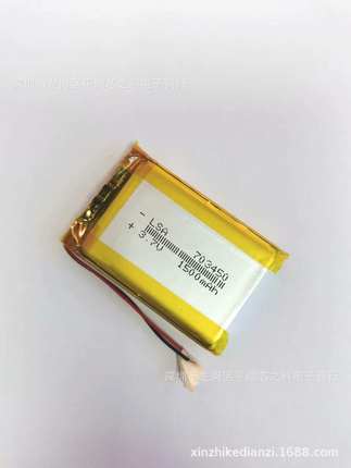 适用于工厂定制703450聚合物锂电池1400MAH3.7V蓝牙音箱GPS导航美