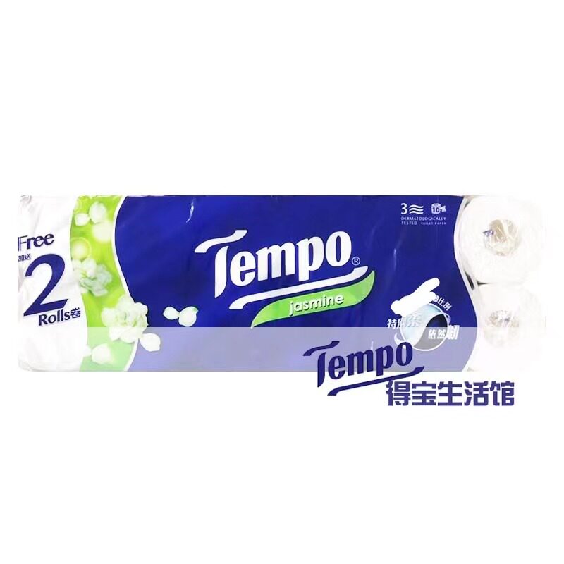 香港原装进口tempo茉莉12卷纸巾