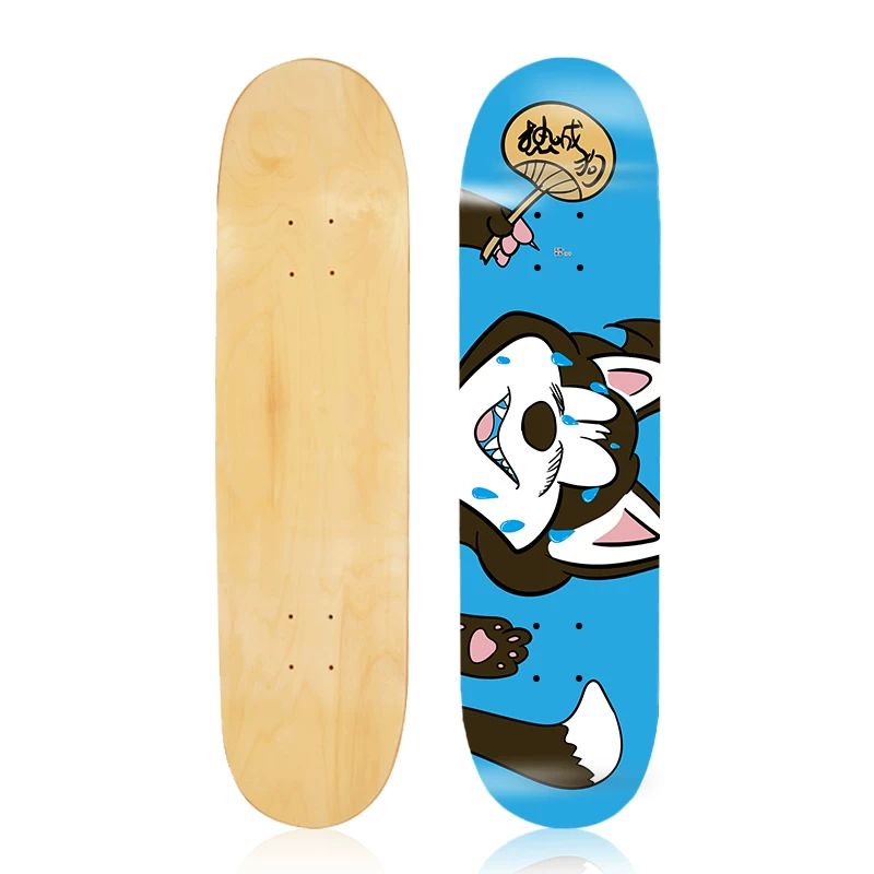 Two -upcrush skateboard surface, northeast of Russia, maple skateboard, bare plate deep concave foot action fancy skateboard surface