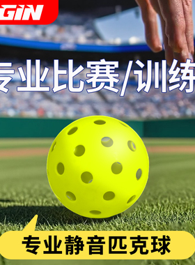 匹克球比赛运动专业用训练球26/40孔室内室外户外pickleball