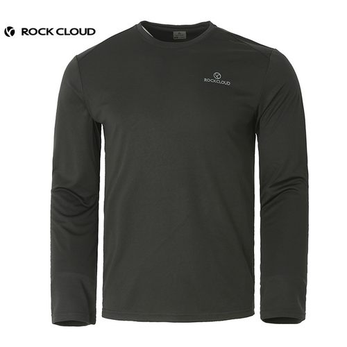 RockCloud岩云户外运动吸湿排汗透气休闲男速干圆领长袖T恤