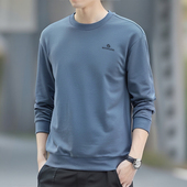 岩云卫衣春秋新款 上衣打底 户外城市休闲运动圆领柔软卫衣男士