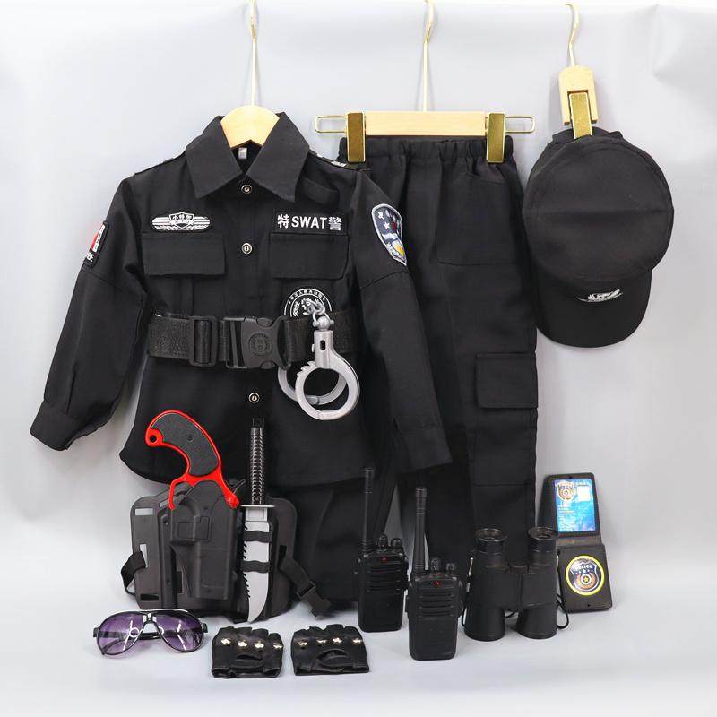 男女童职业体验小特警摄影服