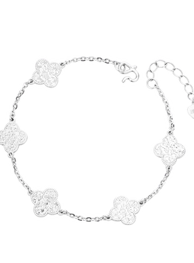 顺钦银楼足银皓喜手链设计感