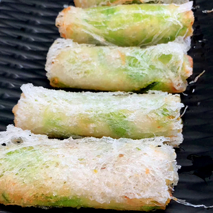 日式海草卷海藻丝裙带菜春卷油炸小吃速冻半成品速冻食品饭店点心