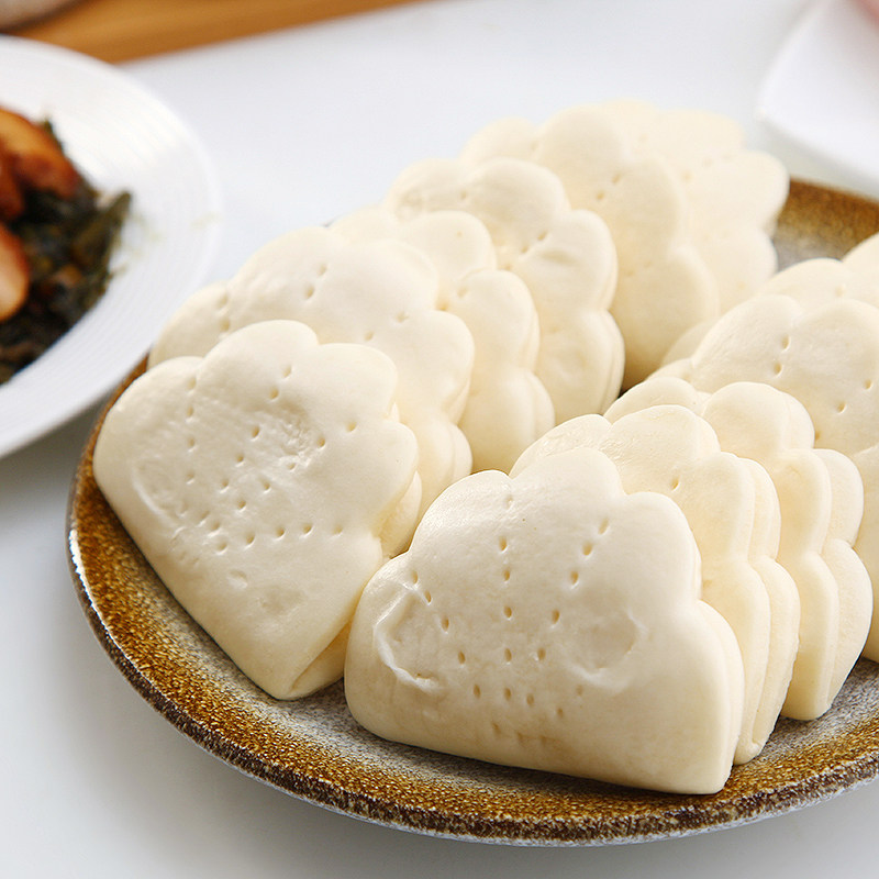 荷叶夹月亮馍馒头速冻食品早餐方便面食点心饭店主食菜肉夹馍饼蒸