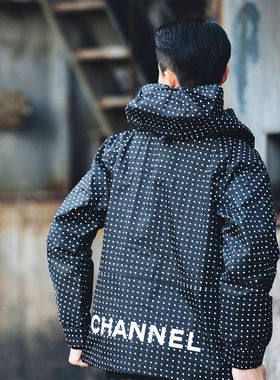 实力现货 SSUR Baseball Jacket 波点风衣  男女同款外套情侣夹克