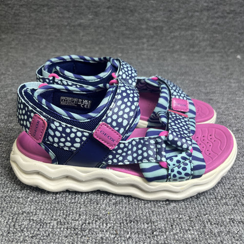 GEOX健乐士童露趾凉鞋防臭运动沙滩鞋会呼吸的鞋亲子鞋