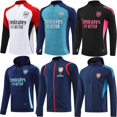 阿森纳训练服半拉链足球服秋冬儿童长袖卫衣出场风衣夹克外套球衣