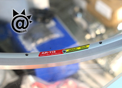 @BIKE FIXED GEAR 日本ARAYA AR- 713 车圈 开口胎 1对出售 银