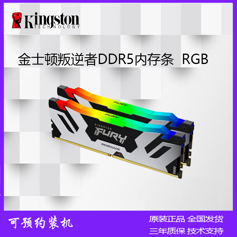 金士顿野兽叛逆者系列DDR5 4800/5200/5600/6000/7200内存条-封面