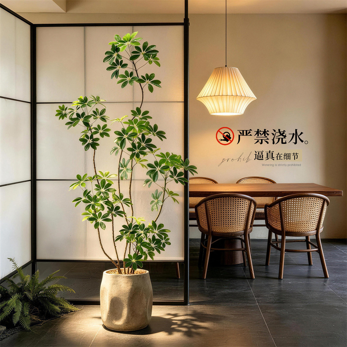 【入户氛围感】仿真鸭脚木装饰