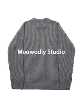 moowo 秋冬中性风柔软保暖高弹性羊毛羊绒套衫（男女同款）