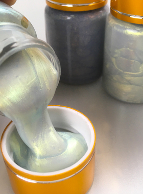 AS 【镭射颜料】彩虹色变色龙涂绘型 不同角度不同颜色闪光30ml