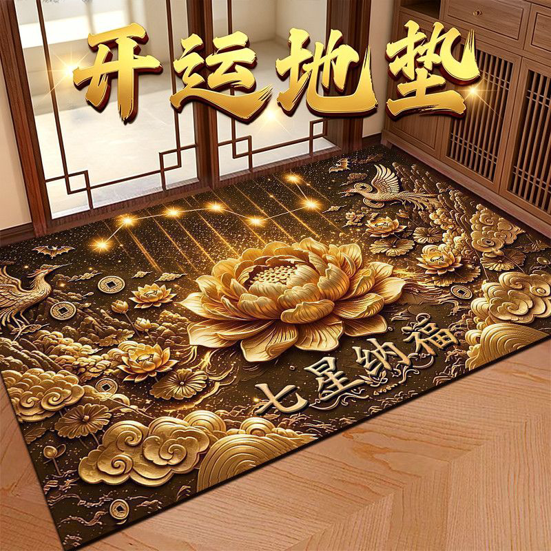 七星聚财入户门地垫家用止滑门垫