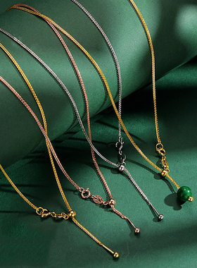 防丢螺丝项链万能纯银针式项链