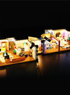 YEABRICKS兼容乐高 创意10292老友记公寓led灯饰积木玩具拼装灯光