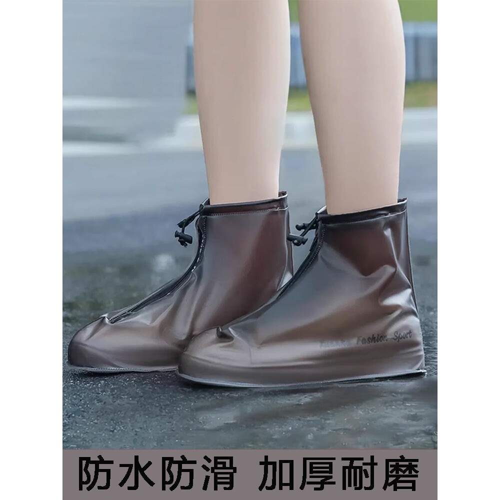 雨鞋套防滑加厚耐磨成人雨天登山脚套便携反复使用暴雨级防水雨靴