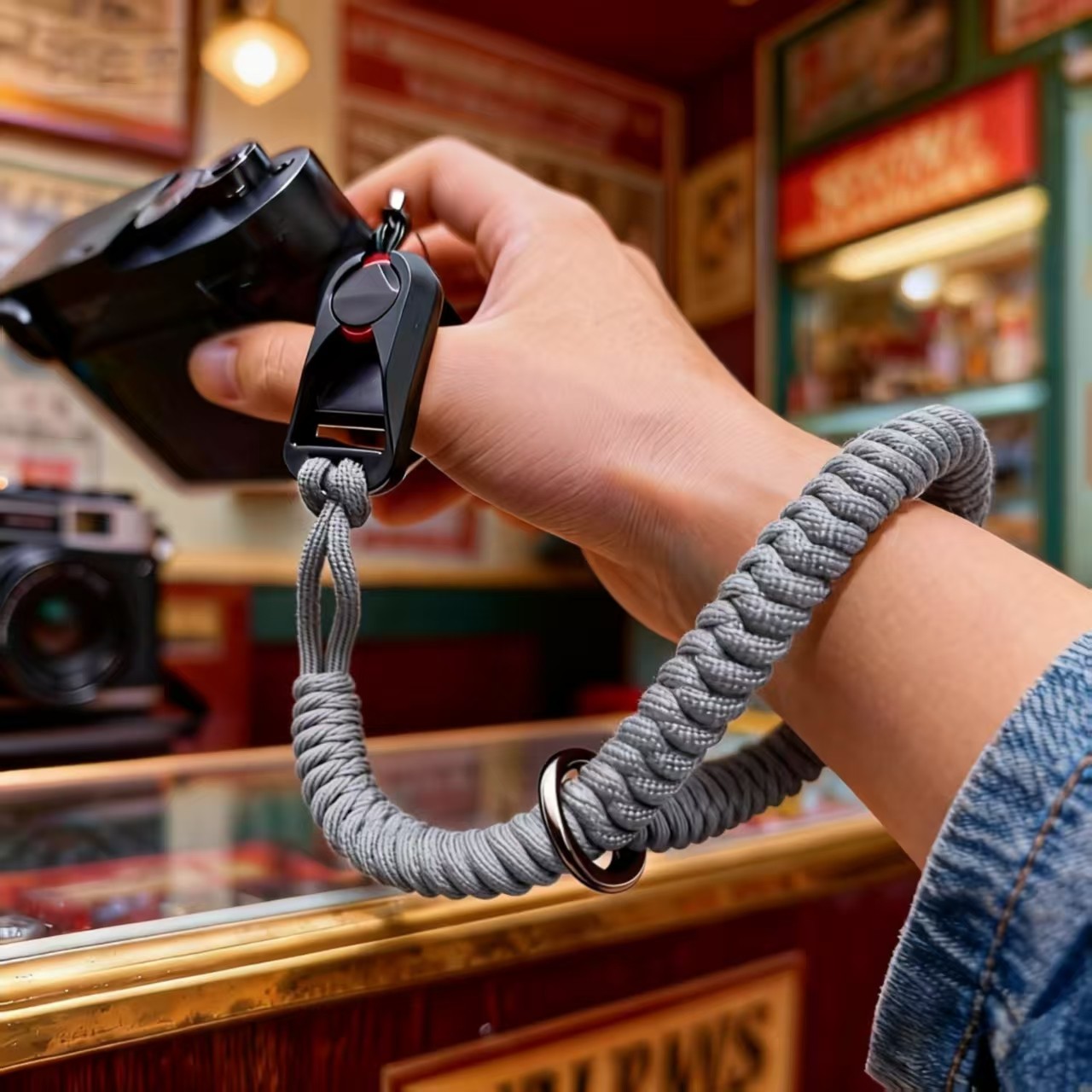 佳能快拆xt5手腕带xt30三代手绳富士XS20XT50配件手绳xe5挂绳索尼