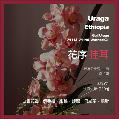 挂耳埃塞俄比亚古吉乌拉嘎74112 74140花序水洗G1单品咖啡豆新鲜