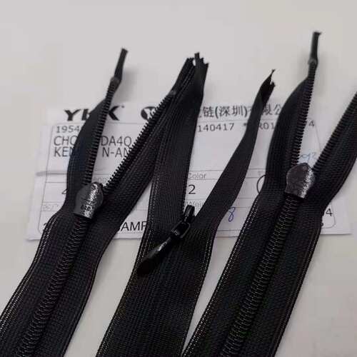 YKK3号隐形网边日本进口连衣裙闭口拉链枕头尼龙拉链10-24寸隐形