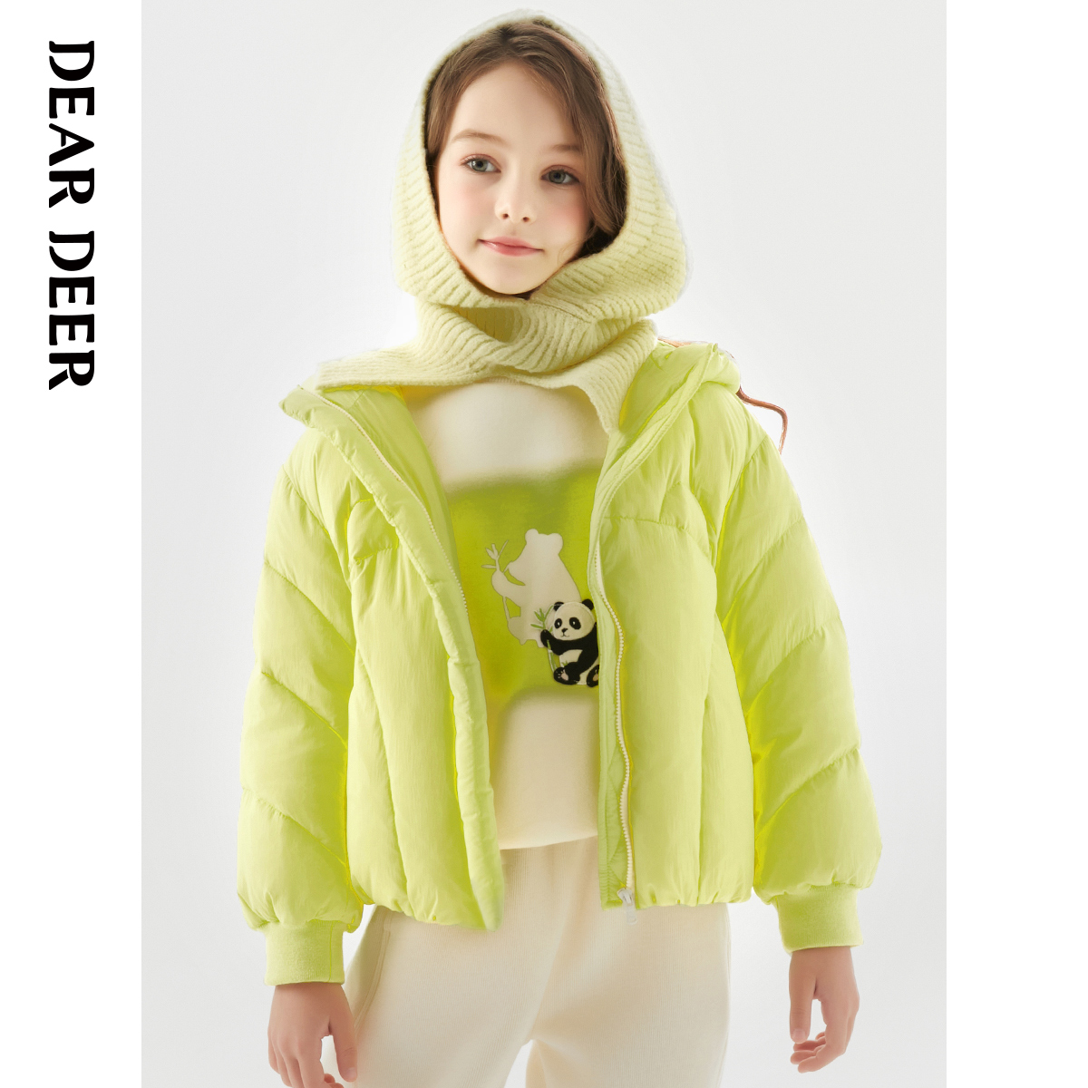 迪迪鹿童装女大童羽绒服