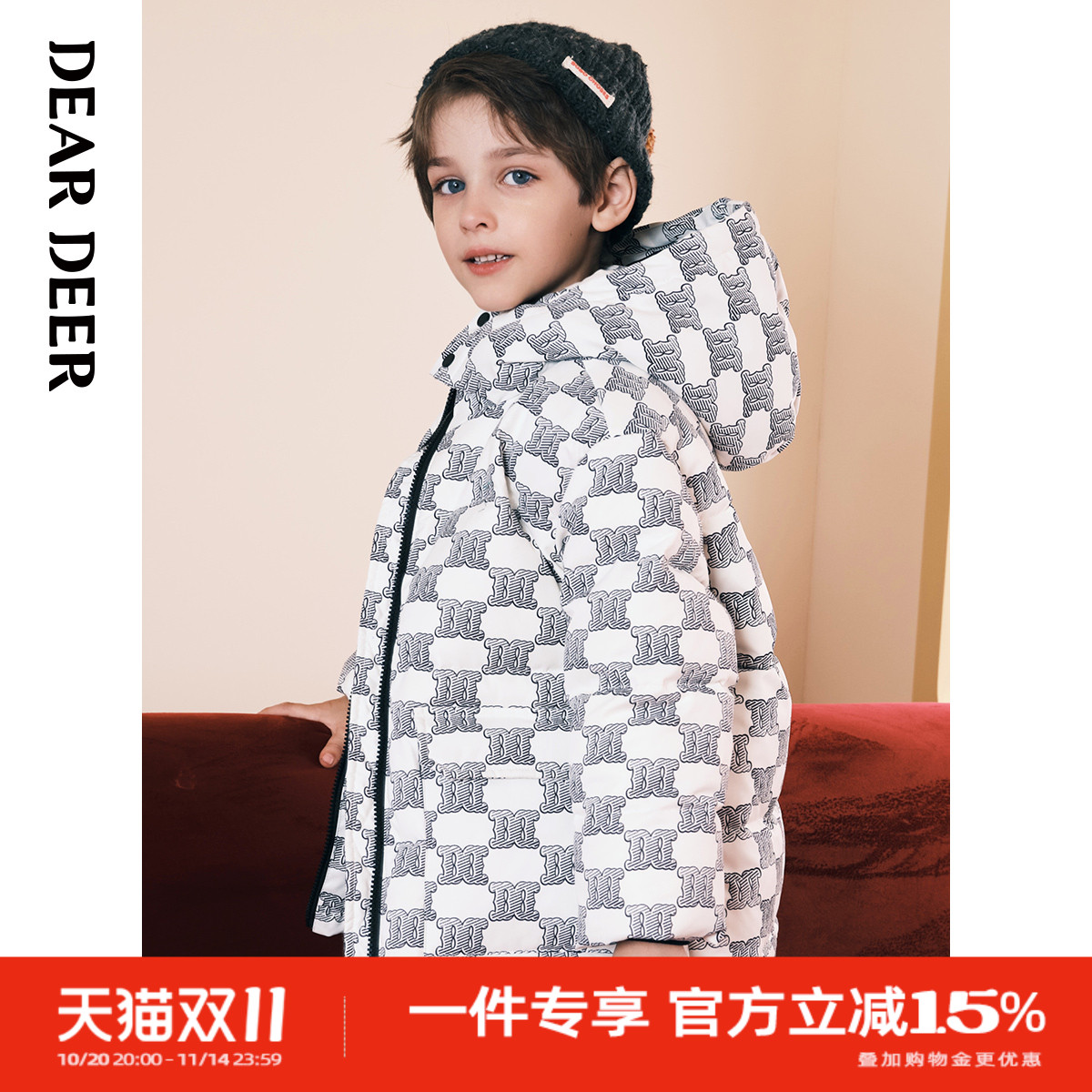 迪迪鹿童装男大童羽绒服