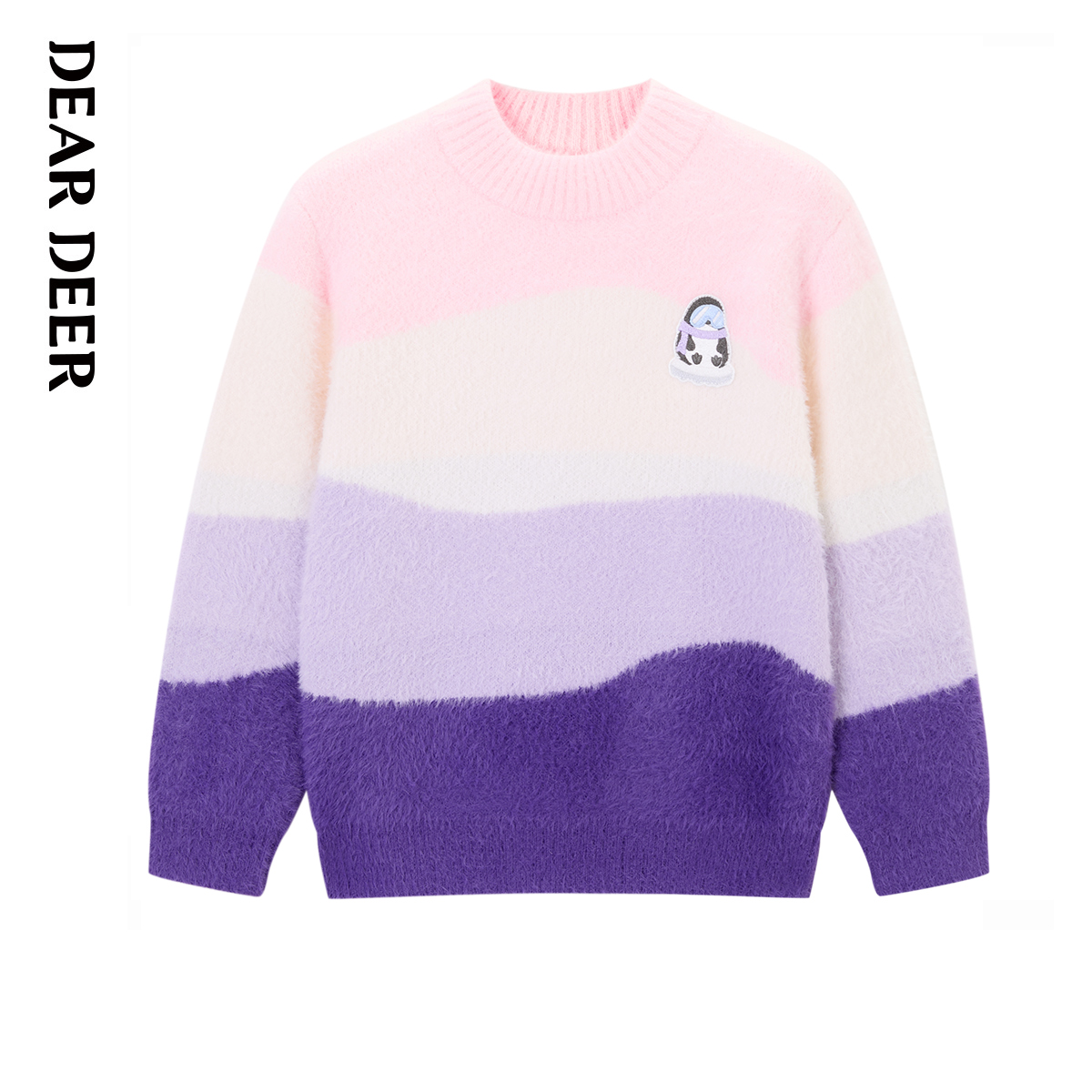 【门店同款】迪迪鹿童装女童毛衣儿童冬季新款仿貂毛长袖线衫保暖