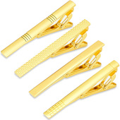 金银色领带夹男士 高档夹子电镀简约