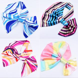 百变魔术丝巾女职业新款 商务上班领花银行 中国联通电信领巾正装