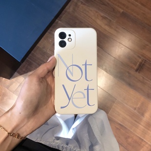 yet｜英文原创手机壳 镜头全包 modemoiselle文字手机壳 透明磁吸壳 ins风欧美风 液态硅胶磁吸软壳 Not