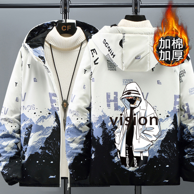 青少年大童学生加棉加厚羽绒棉服