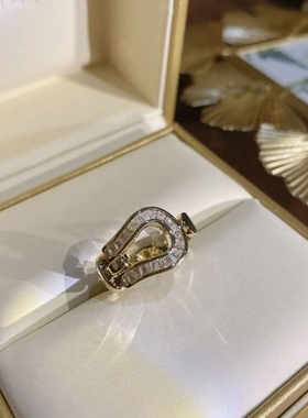 微镶圆形不规则创意指环开口时尚