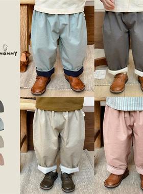 左悠【薄荷玛卡】清新盐系BAI搭实穿收口裤春季婴幼童男女宝长裤