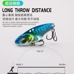 铅包铜vib路亚假饵加强钩远投金属钓翘嘴鲈鱼鳜鱼万能震颤超薄饵